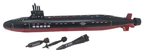 Promo 16.5 Inch Toy Navy Black Submarine With Sound Effects And Torpedo (2 Pack) - Marine Adventure Collection