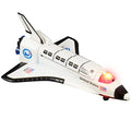 Light Up Space Shuttle Toy 1PC Battery Operated Spaceship Toy With LEDs Sounds And Pullback Motion Outer Space Party Decoration Great Space Gifts For Boys And Girls 6 Inches - Cosmic Adventure Play Set