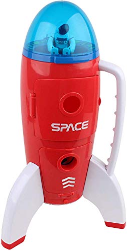 New Spaceship Rocket Toy Playset With 2 Astronauts And Rover Vehicle – Lights And Sound Effects Plus Carrying Handle For Blasting To The Moon And Flying Back – Play And Explore Space Toy - Cosmic Adventure Play Set