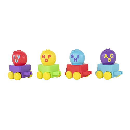Musical Alphabet Train With JJ-Features Alphabet Train With Music,Sounds & Phrases-4 Alphabet Wagons,1 JJ Conductor Figure-Plays Clips Of ABC Song -Toys For Kids And Preschoolers - Railway Imagination Collection