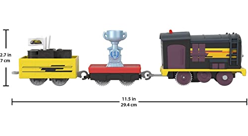 Deliver The Win Diesel Motorized Battery-Powered Toy Train Engine For Preschool Kids Ages 3 Years And Ol - Railway Imagination Collection