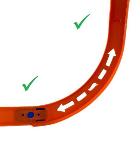 Curve Tracks Expansion Packs Includes 8 Curved Track Pieces & 4 Connectors 10 Long - Vehicle Adventure Play Collection
