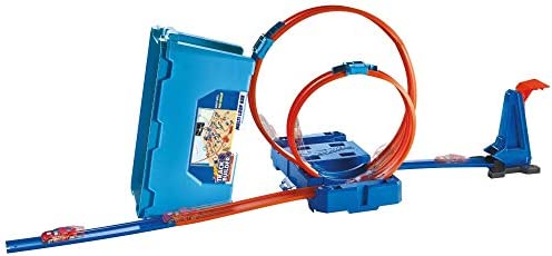 Deals Track Builder Multi Loop Box Ultimate Storage 10 Feet Of Track Connectors Launcher Diecast Car Portable Ages 4 And Abov - Vehicle Adventure Play Collection