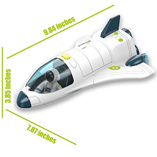 Budget Space Shuttle Spacecraft Airplane Toys For Kids With Lights & Sound & Astronaut Figure,Spaceship Toys For Any Interstellar Mission Adventure,Toy Rocket Gift For Boys 3-5-8 - Cosmic Adventure Play Set