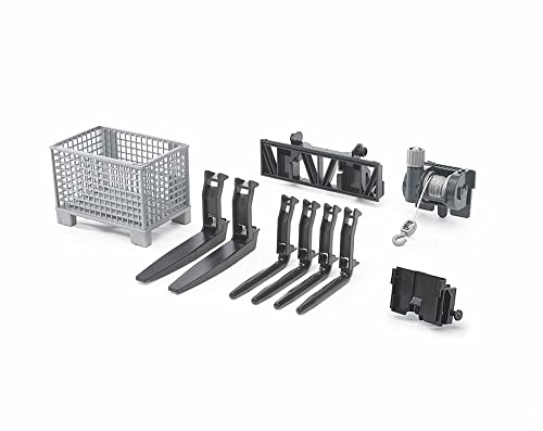 Top 10 Toys – Construction Realistic Attachments And Accessories For Frontloader Vehicle Including A Basket Pallet Winch And Forks – Ages 3+ - Farm Adventure Play Edition