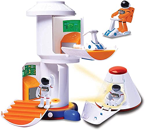 Top 10 Stro Venture Space Playset – Toy Space Station & Space Capsule With Lights And Sound & 2 Astronaut Figurine Toys For Boys And Girls - Cosmic Adventure Play Set