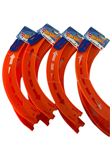 Curve Tracks Expansion Packs Includes 8 Curved Track Pieces & 4 Connectors 10 Long - Vehicle Adventure Play Collection