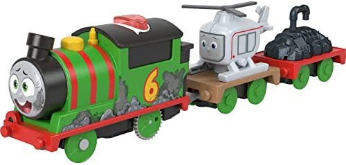 Thomas & Friends Motorized Talking Thomas Engine With Annie & Clarabel Battery-Powered Toy Train With Character Sounds And Phra - Railway Imagination Collection