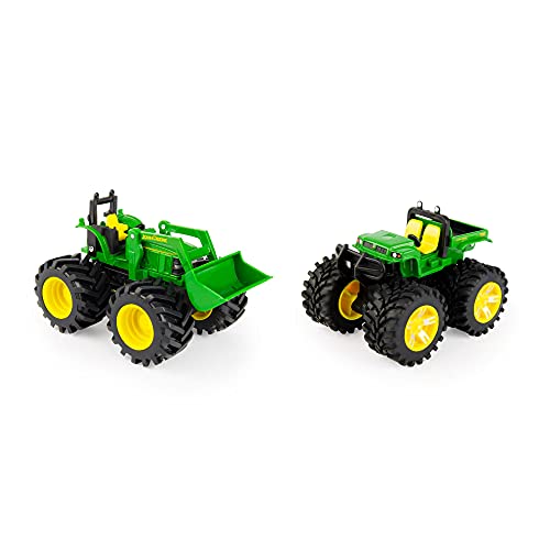 Toddler Toys Monster Treads Super Scale Combine Toy Set With 2 Extra Monster Treads Vehicles Ages 3+ G - Farm Adventure Play Edition