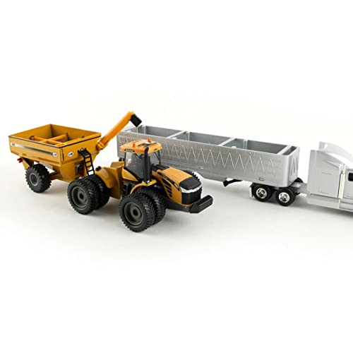 1/64 AGCO 4 Piece Harvesting Set With Gleaner A86 Combine 16420 - Farm Adventure Play Edition