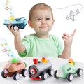 Promo Baby Car Toys W/ Lights Music Toddler Push And Go Friction Powered Toy Set Kids Electronic Submarines Vehicle Playset Birthday Gift For 12 18 Month 1 2 3 Years Old Boys Girls Infants - Marine Adventure Collection