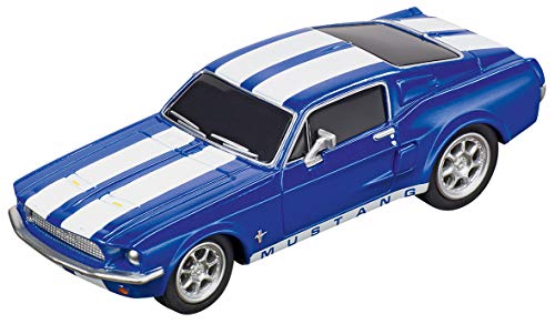 64146 Ford Mustang 67 Racing Blue GO Analog Slot Car Racing Vehicle 1:43 Scal - Vehicle Adventure Play Collection