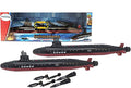 Promo 16.5 Inch Toy Navy Black Submarine With Sound Effects And Torpedo (2 Pack) - Marine Adventure Collection