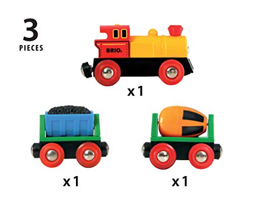 Budget RIO World – 33319 Battery Operated Action Train 3 Piece Toy Train For Kids Ages 3 And Up - Railway Imagination Collection