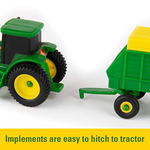 New TOMY John Deere Durable Vehicle Toy Set For Kids With Tractor Shaped Portable Carry Cas - Farm Adventure Play Edition