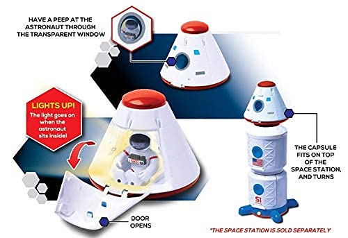 Top 10 Stro Venture Space Playset – Toy Space Station & Space Capsule With Lights And Sound & 2 Astronaut Figurine Toys For Boys And Girls - Cosmic Adventure Play Set