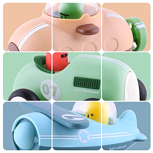 Promo Baby Car Toys W/ Lights Music Toddler Push And Go Friction Powered Toy Set Kids Electronic Submarines Vehicle Playset Birthday Gift For 12 18 Month 1 2 3 Years Old Boys Girls Infants - Marine Adventure Collection