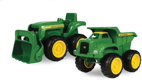 Sandbox Vehicle Set — Includes Dump Truck Toy And Tractor Toy With Loader — Girl And Boy Toys — Ages 18 Months And Up — 6 Inch — 2 Count - Farm Adventure Play Edition
