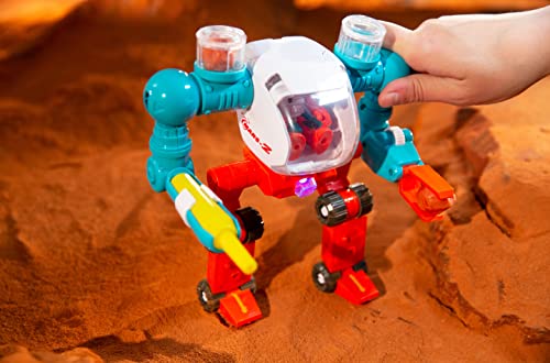 Stro Venture Mars Walker Mars Mission Space Toy Transformable Explorer Robot With Light Astronaut Figure And Accessories Transform From Walking To Driving Mode - Cosmic Adventure Play Set