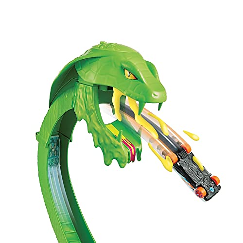 Deals Toxic Snake Strike Challenge Play Set With Slime For Kids 5 Years Old & Up Includes One 1:64 Scale Hot Wheels Vehicle Connects To Other Sets Single Or Multicar Play - Vehicle Adventure Play Collection