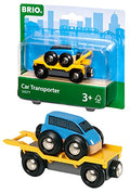 Promo World – 33577 Car Transporter 2 Piece Toy Train Accessory For Kids Ages 3 And Up - Railway Imagination Collection