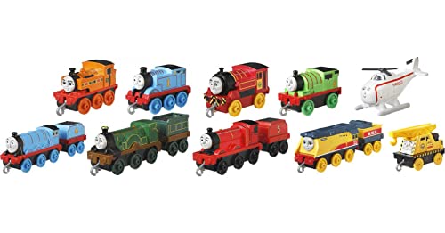 Deals Price Thomas & Friends Sodor Steamies 10-Pack Of Die-Cast Metal Push-Along Train Engines And Vehicles For Preschool Kids Ages 3 And Up - Railway Imagination Collection