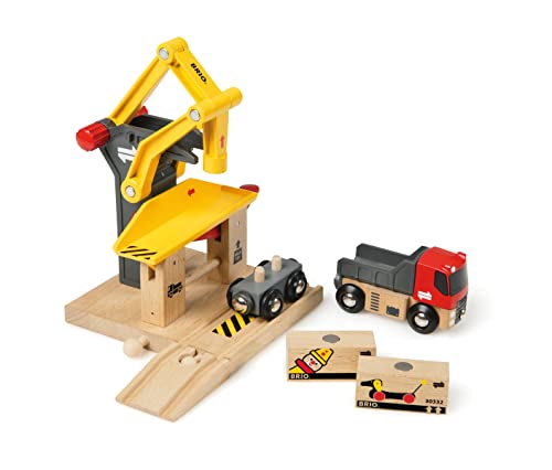 RIO World – 33280 Freight Goods Station Toy Train Accessories For Kids Age 3 And Up Green - Railway Imagination Collection