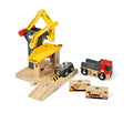 RIO World – 33280 Freight Goods Station Toy Train Accessories For Kids Age 3 And Up Green - Railway Imagination Collection