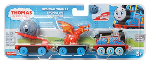Thomas & Friends Medieval Thomas Engine Die-cast Push-Along Toy Train For Preschool Kids Ages 3 Years And Old - Railway Imagination Collection