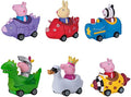Mini Buggies 6 Pack Set – Peppa George Pig Zoe Zebra & Richard Rabbit In Fun Vehicles & Cars – Toy Gift For Kids – Ages 2+ - Railway Imagination Collection