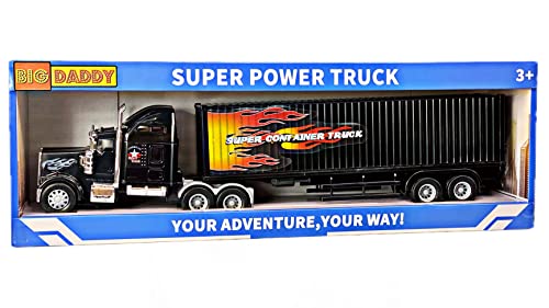 Rig Heavy Duty Tractor Trailer Transport Series Big Box Tractor Trailer (Colors May Vary) - Farm Adventure Play Edition