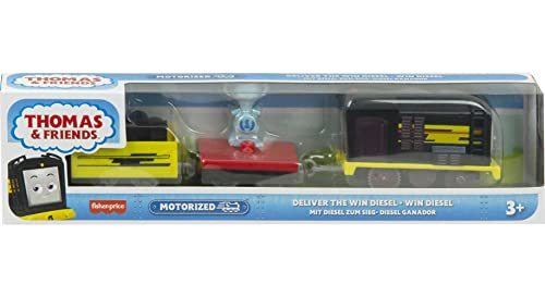 Deliver The Win Diesel Motorized Battery-Powered Toy Train Engine For Preschool Kids Ages 3 Years And Ol - Railway Imagination Collection