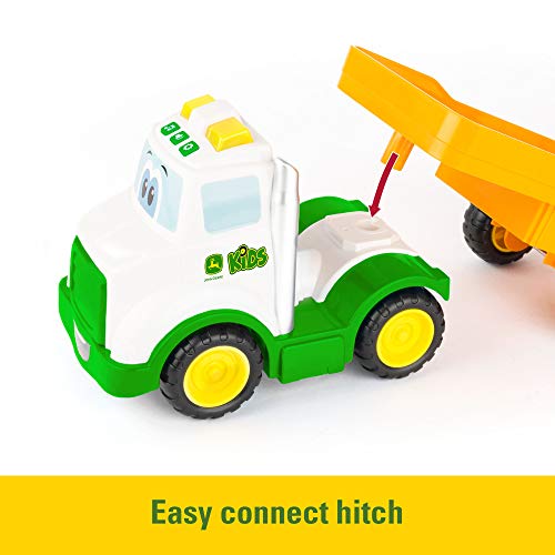 Lights & Sounds Farmin Friends Toy Hauling Set With Toy Truck And Backhoe Tractor Toy Ages 18 Months And Up - Farm Adventure Play Edition