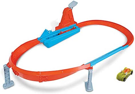 Rapid Raceway Champion Action Hot Wheels Championship Track Speed Boost Oval Track Ages 4 And Older - Vehicle Adventure Play Collection
