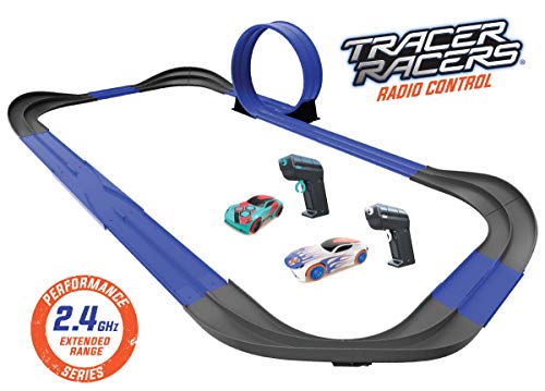 2.4 GHz Radio Control Remote Slot-Less Cordless Racing Blazin Loop Speedway Track Set With Two C - Vehicle Adventure Play Collection