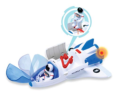 Pace Playset – Toy Space Shuttle Space Station & Space Rover With Lights And Sound & 2 Astronaut Figurine Toys For Boys And Girls - Cosmic Adventure Play Set