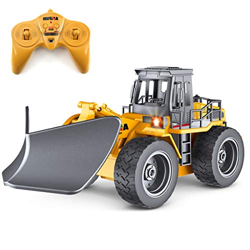 Deals Fisca RC Truck Remote Control Snow Plow 6 Channel 2.4G Alloy Snow Sweeper Vehicle 4WD Tractor Toy With Lights For Kid - Farm Adventure Play Edition