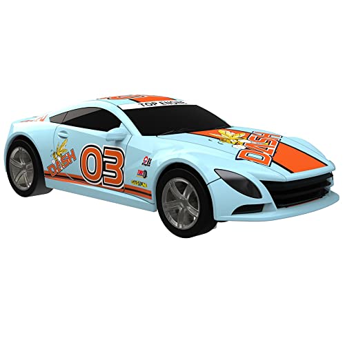 Super 251 USB Power Slot Car Racing Set LED Headlights Strong Magnetic Base Mechanical Lap Counter & Powerbase Integrated As Combo Track For Ages 8 And Up - Vehicle Adventure Play Collection