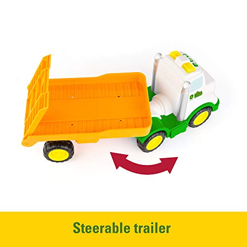 Lights & Sounds Farmin Friends Toy Hauling Set With Toy Truck And Backhoe Tractor Toy Ages 18 Months And Up - Farm Adventure Play Edition