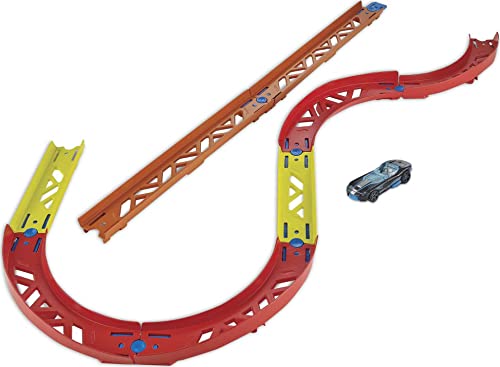 Track Builder Pack Assorted Curve Parts Connecting Sets Ages 4 And Older - Vehicle Adventure Play Collection