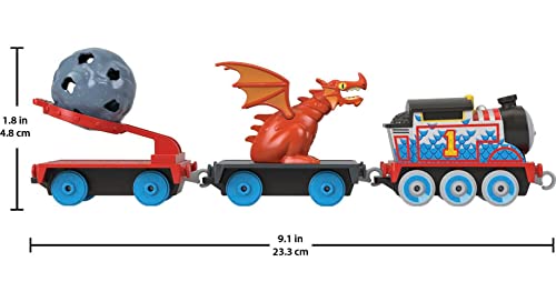 Thomas & Friends Medieval Thomas Engine Die-cast Push-Along Toy Train For Preschool Kids Ages 3 Years And Old - Railway Imagination Collection