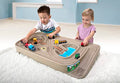 Portable Carry And Go Kids Race Track Toy Car Train Table 2-Sided No Assembly For Children 3 4 5 6 7 Years Old Boys Girls Made In USA - Vehicle Adventure Play Collection