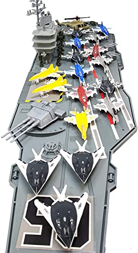 Deals Aircraft Carrier Submarine Destroyer Ship Combo With Military Vehicles And Fighter J - Marine Adventure Collection