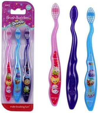 Thomas The Train & Friends Soft Toothbrushes 3 Pack Brush Buddies (Blue Yellow Red) - Railway Imagination Collection