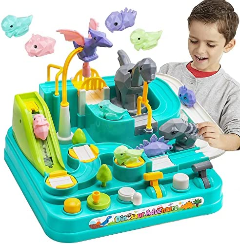 New Car Adventure Toys Race Track For Toddlers – Boy Toy & Race Tracks For Boys – Toddler Car Toys Preschool Educational Toy Cars For Kids 3 4 5 6 7 Year Old Car Track Gifts For Kids - Vehicle Adventure Play Collection