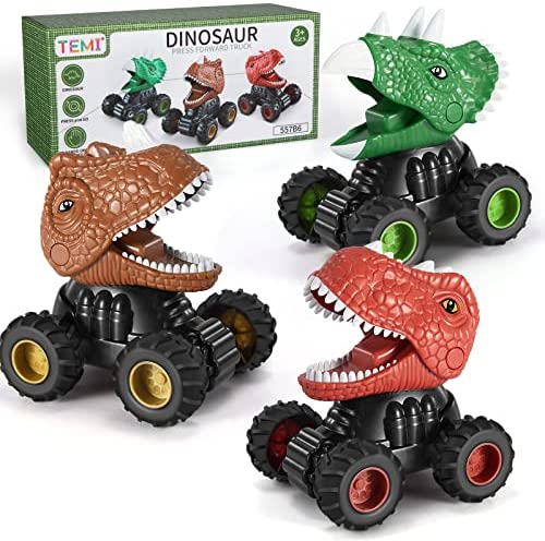 New 3 Pack Electric Walking Dinosaur Toys For Toddlers 2-4 3-5 Years With Roar Sounds And Lights Up Realistic Robot T-Rex Brachiosaurus Stegosaurus Dinosaur Figures For Kids - Vehicle Adventure Play Collection