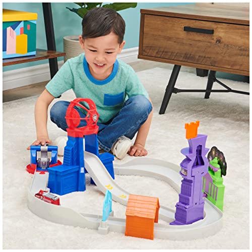 True Metal Total City Rescue Movie Track Set With Exclusive Marshall Vehicle 1:55 Scale Kids Toys For Ages 3 And Up - Vehicle Adventure Play Collection