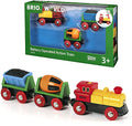 Budget RIO World – 33319 Battery Operated Action Train 3 Piece Toy Train For Kids Ages 3 And Up - Railway Imagination Collection