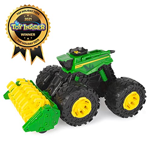 Toddler Toys Monster Treads Super Scale Combine Toy Set With 2 Extra Monster Treads Vehicles Ages 3+ G - Farm Adventure Play Edition