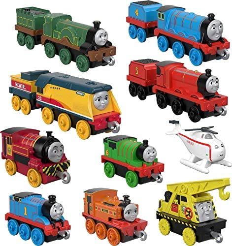 Deals Price Thomas & Friends Sodor Steamies 10-Pack Of Die-Cast Metal Push-Along Train Engines And Vehicles For Preschool Kids Ages 3 And Up - Railway Imagination Collection